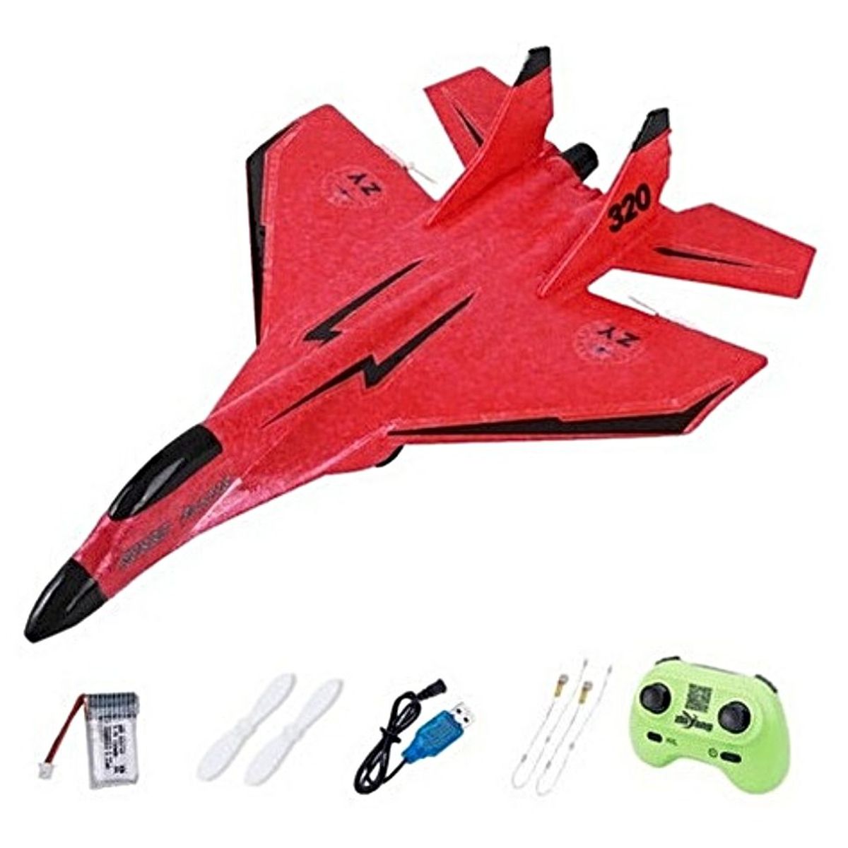 GENERICO - Avión Planeador de Control remoto ZY-320 - Rojo