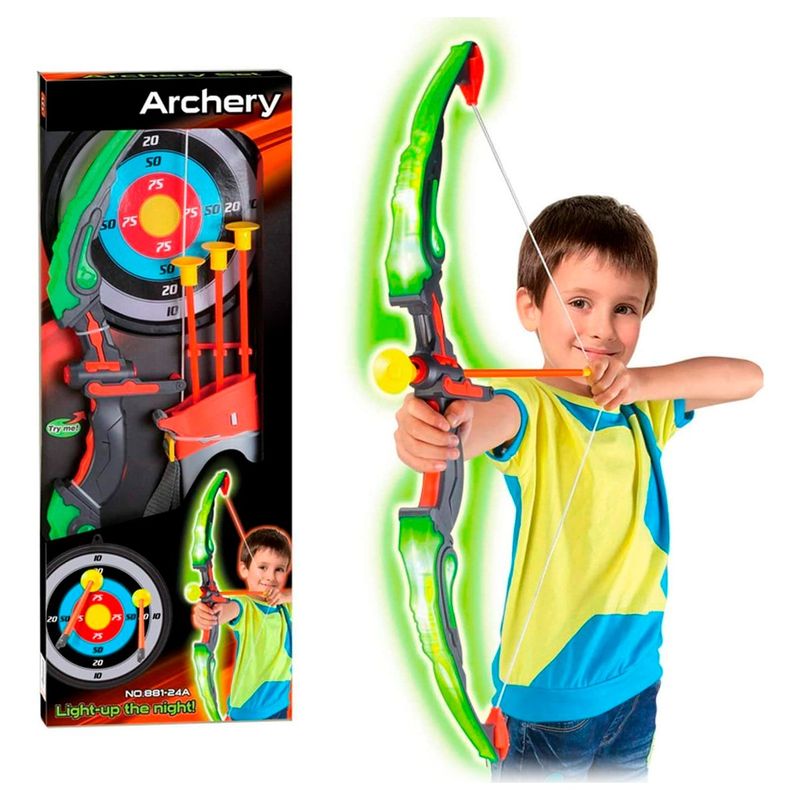 GENERICO - Kit Arco Flechas Aljaba Estuche Juguete Tiro al blanco NIÑO