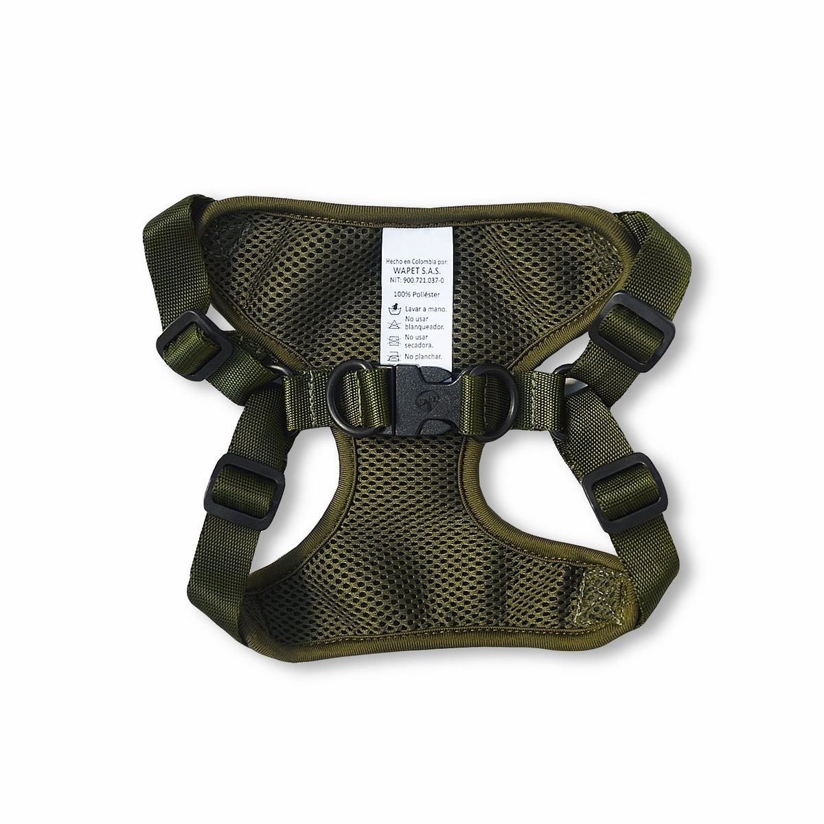 WAWAW - Pechera para perro  talla XL verde militar borde verde Wawaw