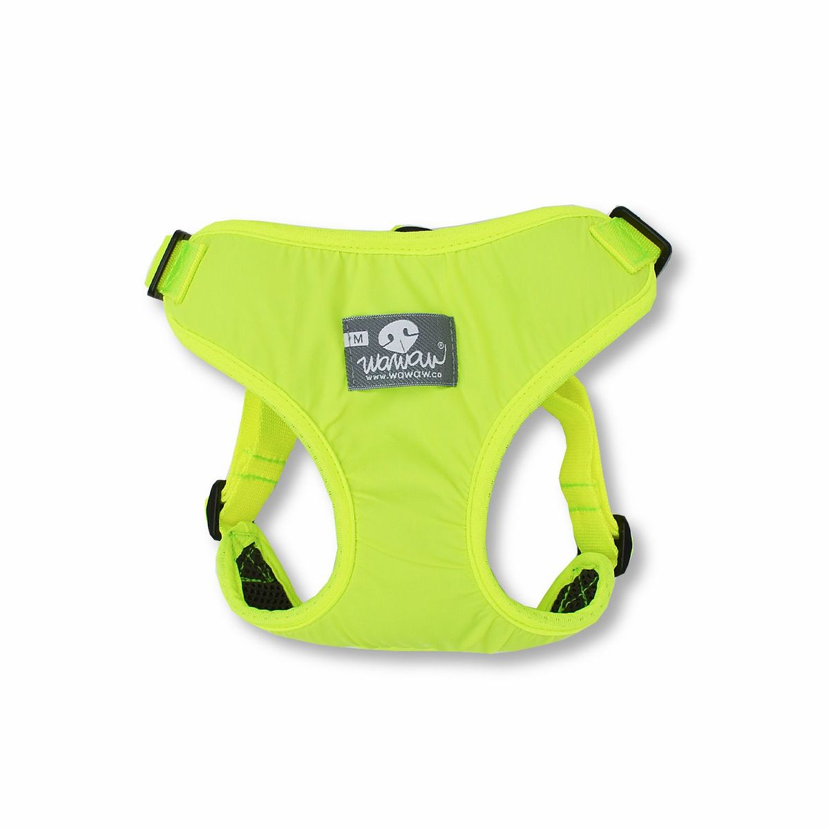 WAWAW - Pechera para perro  talla S amarillo neón borde amarillo neón Wawaw