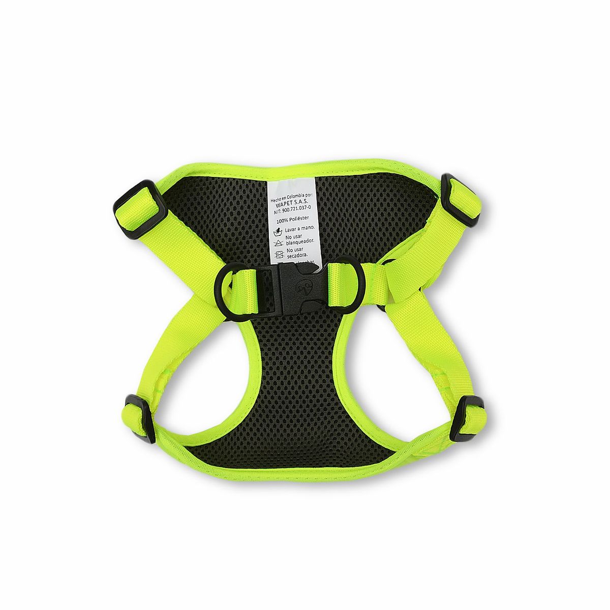 WAWAW - Pechera para perro  talla S amarillo neón borde amarillo neón Wawaw