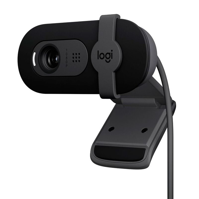 LOGITECH - Logitech Brio 100, Webcam Full Hd 1080p, Tapa / Rightlight 2