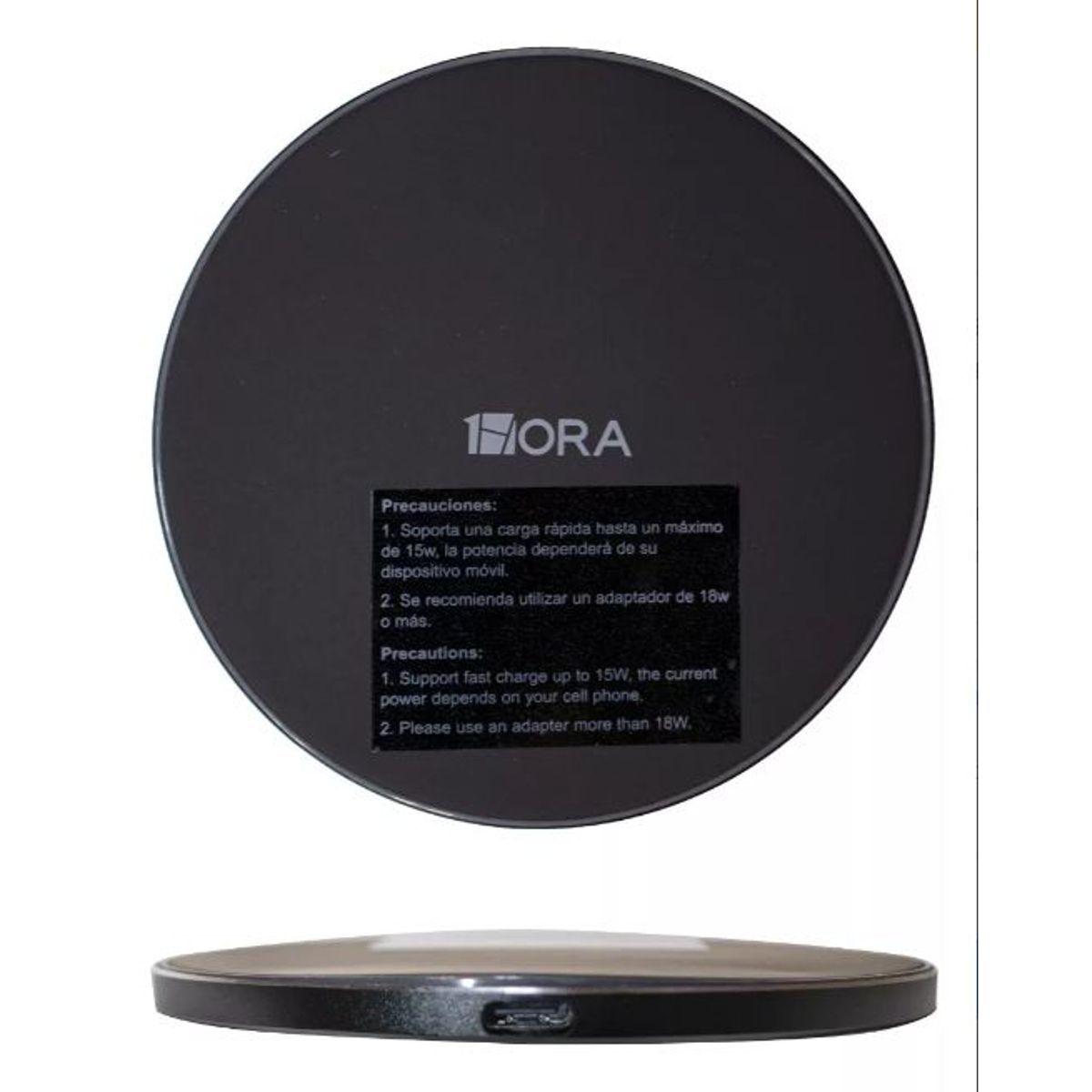 1HORA - Cargador Inalámbrico 10w 1hora Gar151-b Carga Rápida