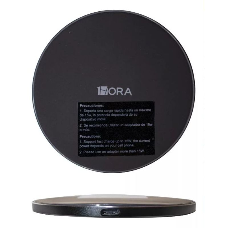 1HORA - Cargador Inalámbrico 10w 1hora Gar151-b Carga Rápida