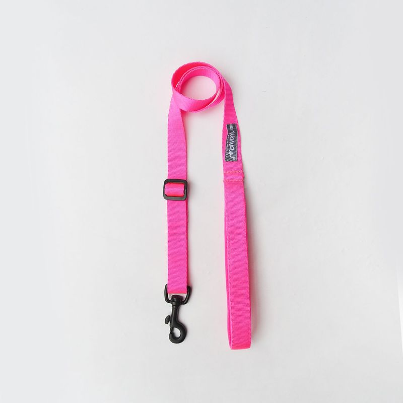WAWAW - Traílla para perro  talla M reata fucsia neón protector fucsia Wawaw