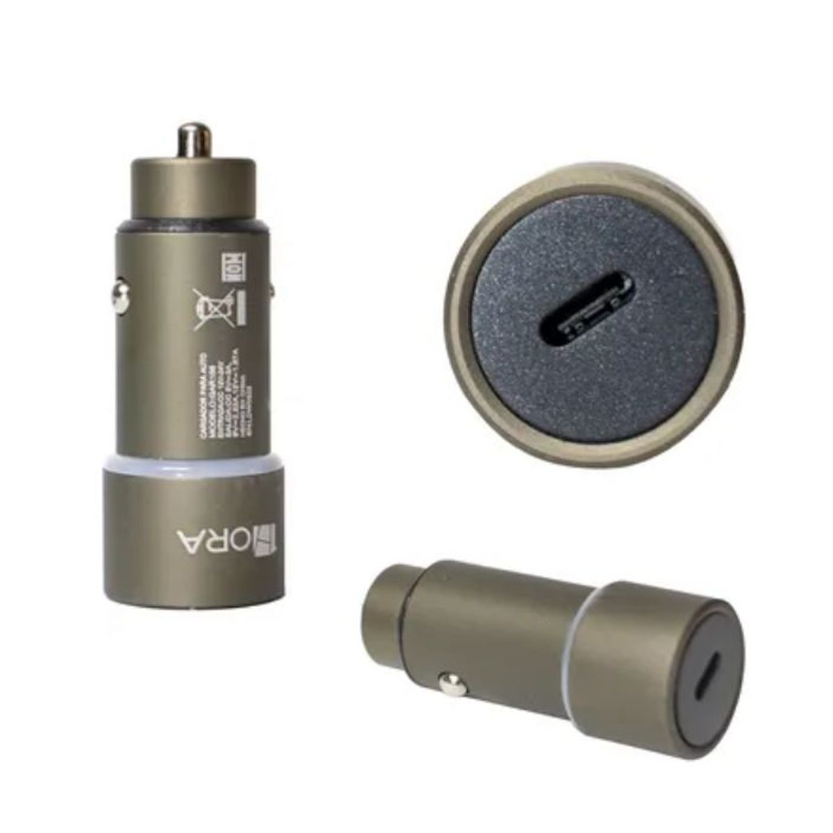 1HORA - Cargador Para Auto Turbo Tipo C 1HORA Gar156G Carga Rapida