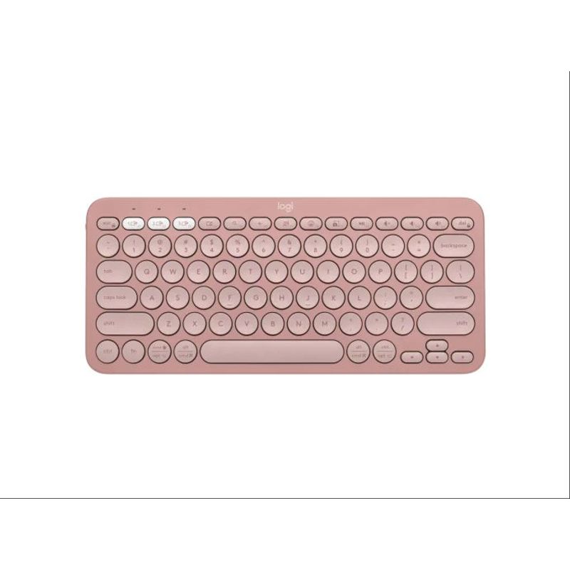LOGITECH - Teclado Logitech k380s Bluetooth Color Rosa en Español