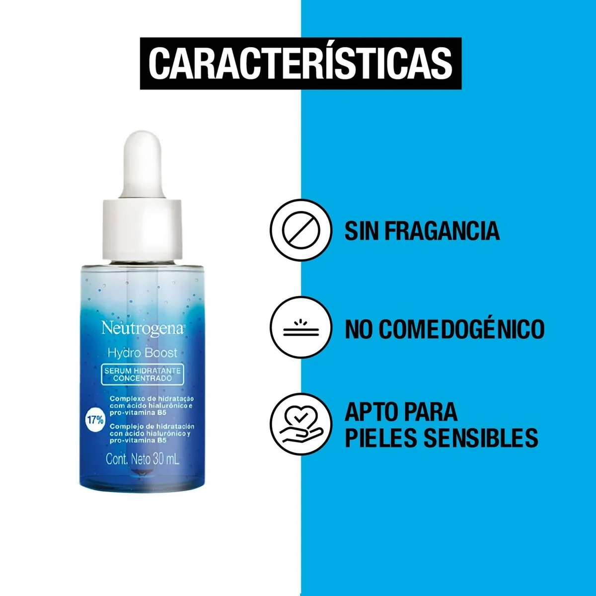 NEUTROGENA - Suero Hidratante Facial NEUTROGENA Hydro Boost 30 ML