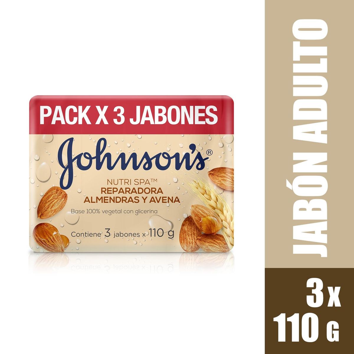 JOHNSON'S BABY - Jabón JOHNSON'S Avena TRIPACK 330 GR
