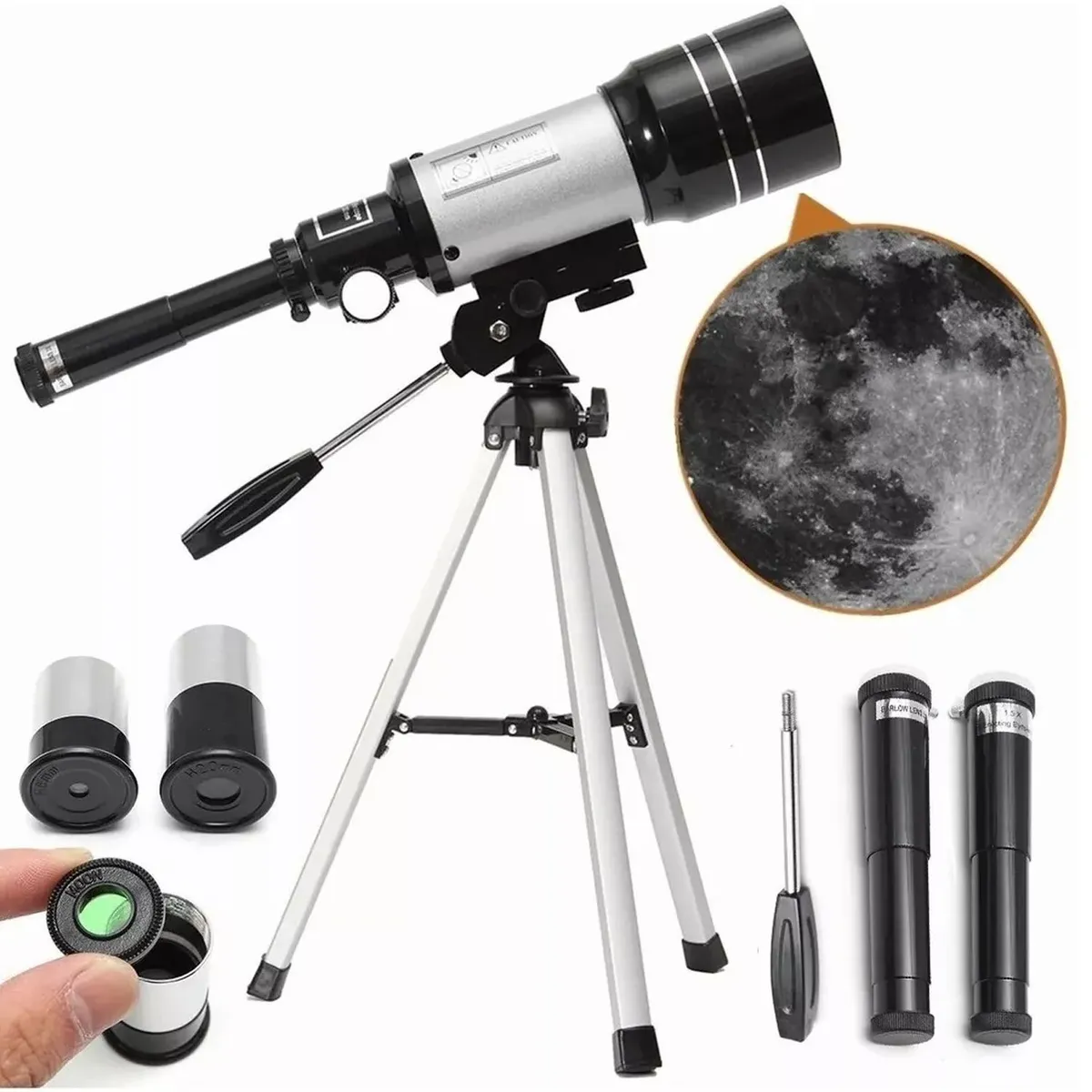 ONE PIXEL - Telescopio Astronomico Monocular F30070m  Astronómico Terrestre