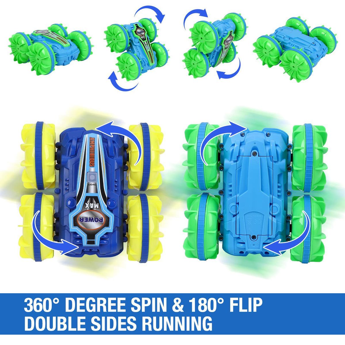 GENERICO - Carro Control Remoto Rc Anfibio 2 En 1 Recargable Giro 360