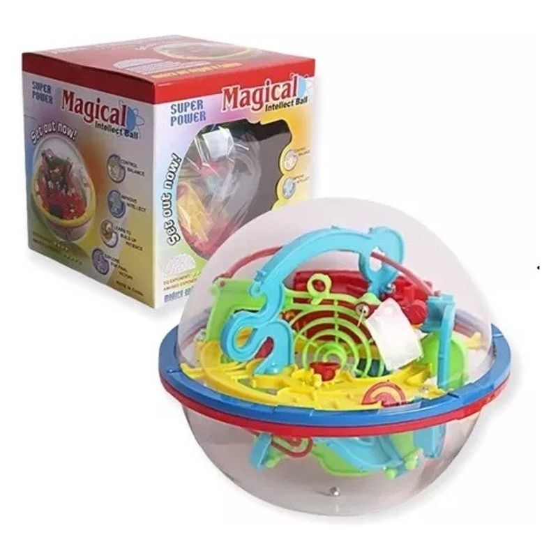 GENERICO - Laberinto Bola Mini Esfera Puzzle Rubik 12cm Rompecabezas