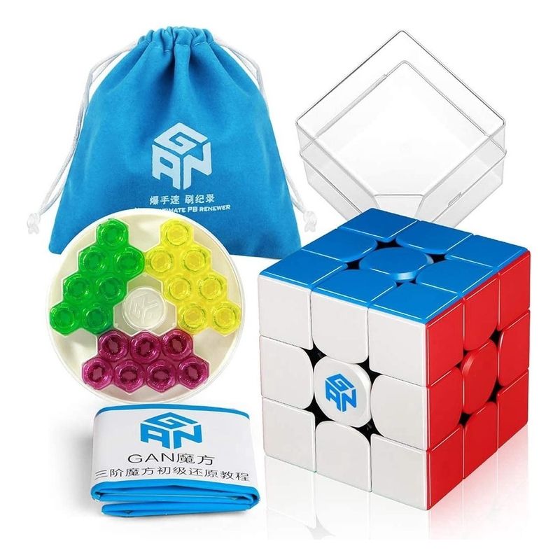 GAN - Gan 356 M Cubo Rubik 3x3 Magnetico Original Stickerless +Ges