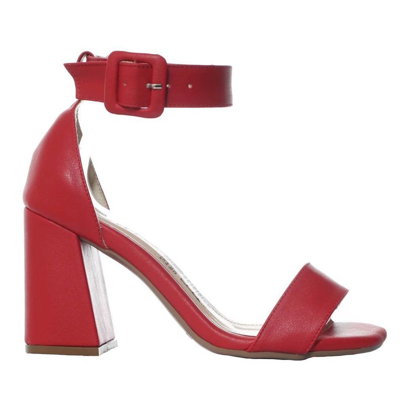 ZAVATTY - Sandalia tacon para mujer J07-Z471 ROJO ZAVATTY