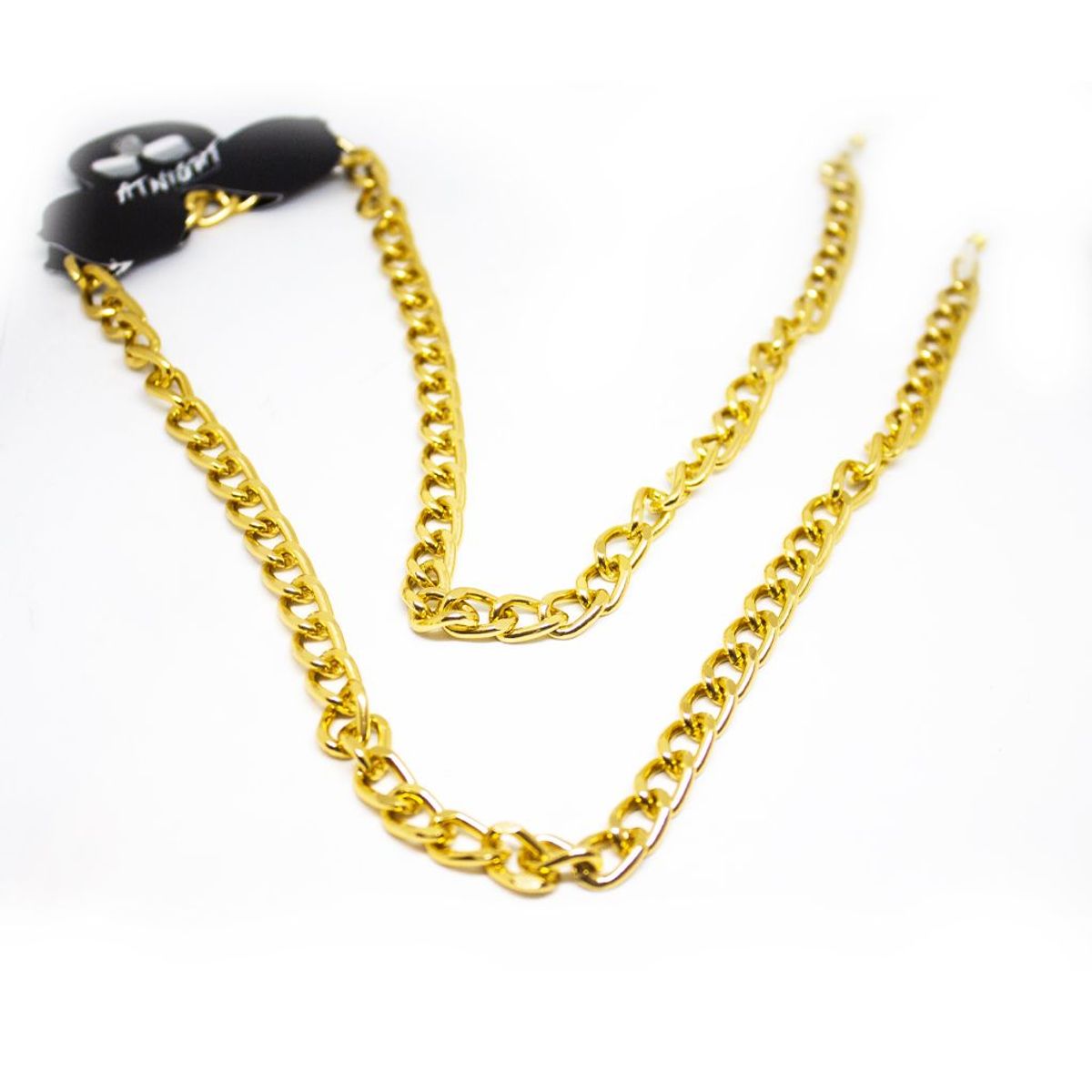 AT NIGHT SUNGLASSES - Cuelga gafas At night  de acero inoxidable Dorada eslabones_.