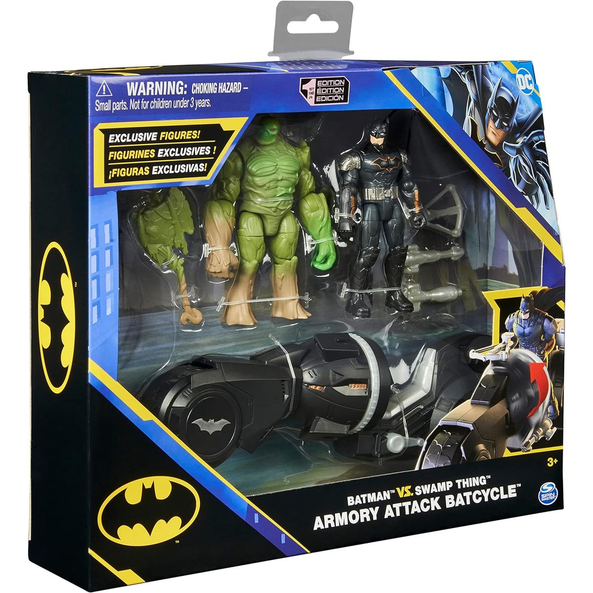 SPIN MASTER - Batman VS Swamp Thing Armory attack BatCycle
