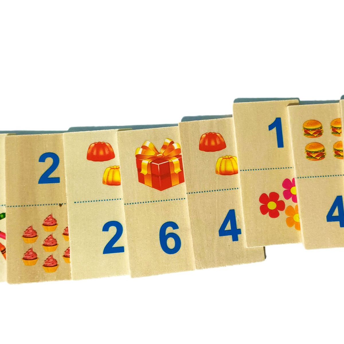 GENERICO - Domino Madera Infantil Para Contar Juego Didáctico Para Niño