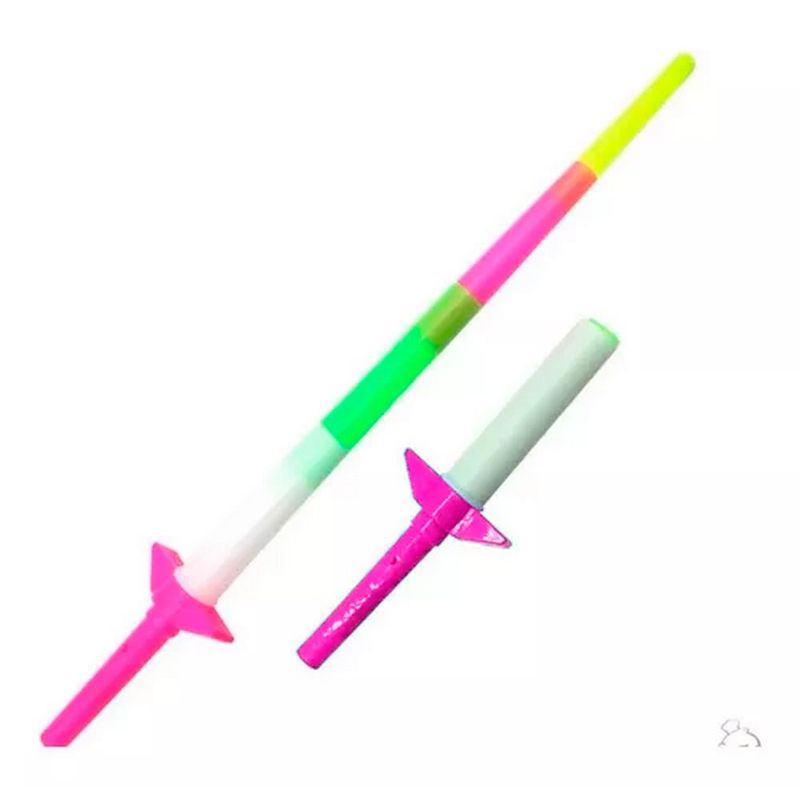 DAYOSHOP - Juguete Espada Expandible Niño Led Sonido Dizfras Baterias