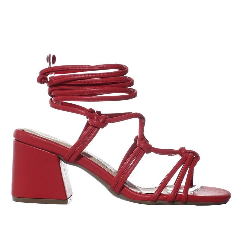ZAVATTY - Sandalia tacon para mujer Q-94-Z471 ROJO ZAVATTY