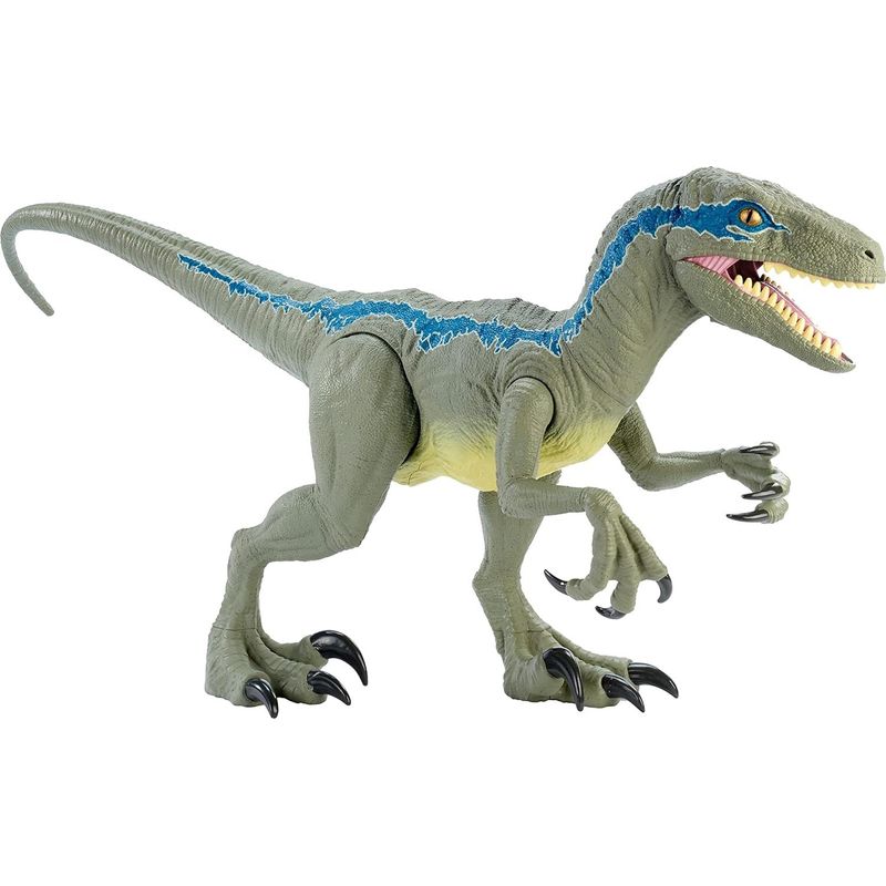 JURASSIC WORLD - Juguete Dinosaurio Jurassic World Super Colossal Velociraptor Blue
