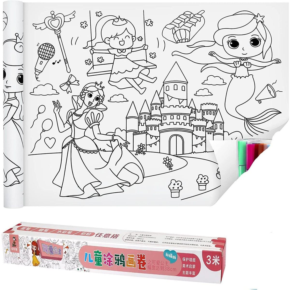 ONE PIXEL - Set Arte Para Colorear Rollo Dibujos Para Colorear 3M