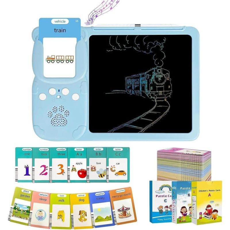 ONE PIXEL - Tarjetas Didácticas Parlantes Para Aprender Ingles LCD