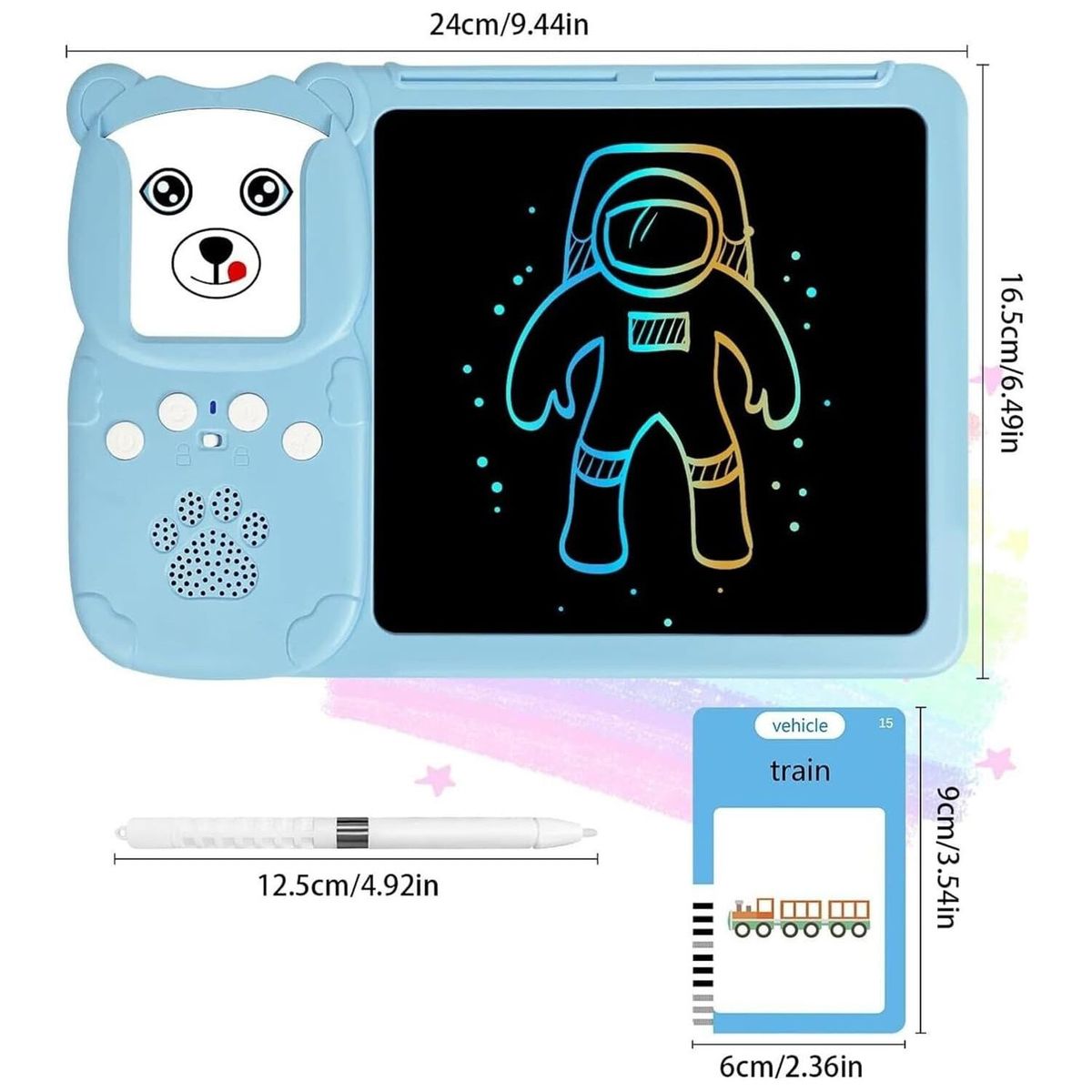 ONE PIXEL - Tarjetas Didácticas Parlantes Para Aprender Ingles LCD