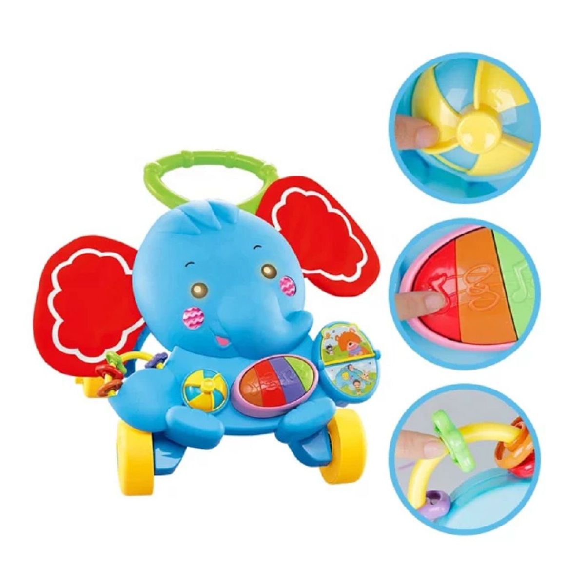 GENERICO - Caminador Para Bebe Tipo Andadera Musical Unisex ELEFANTE