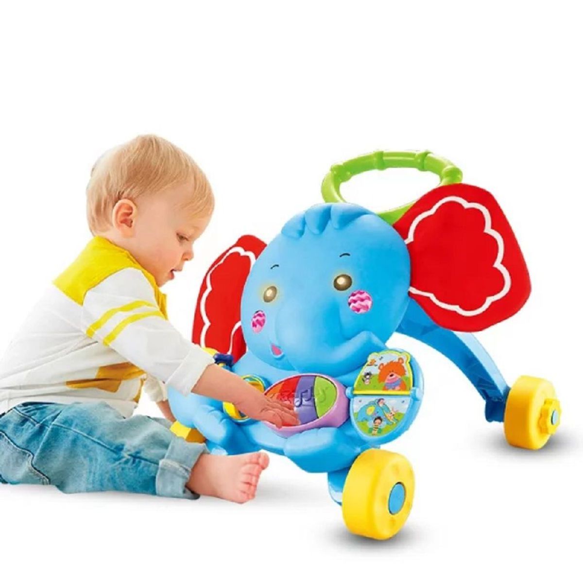 GENERICO - Caminador Para Bebe Tipo Andadera Musical Unisex ELEFANTE