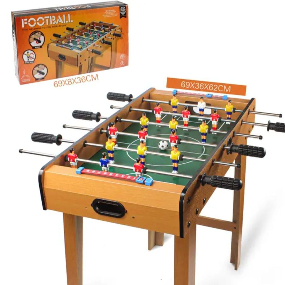 GENERICO - Mesa De Futbolín Para Niños Con Patas Tamaño Mediano
