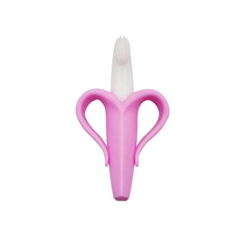 GENERICO - Rasca Encías Bebe Mordedor Estimulante Dientes Banano Rosado