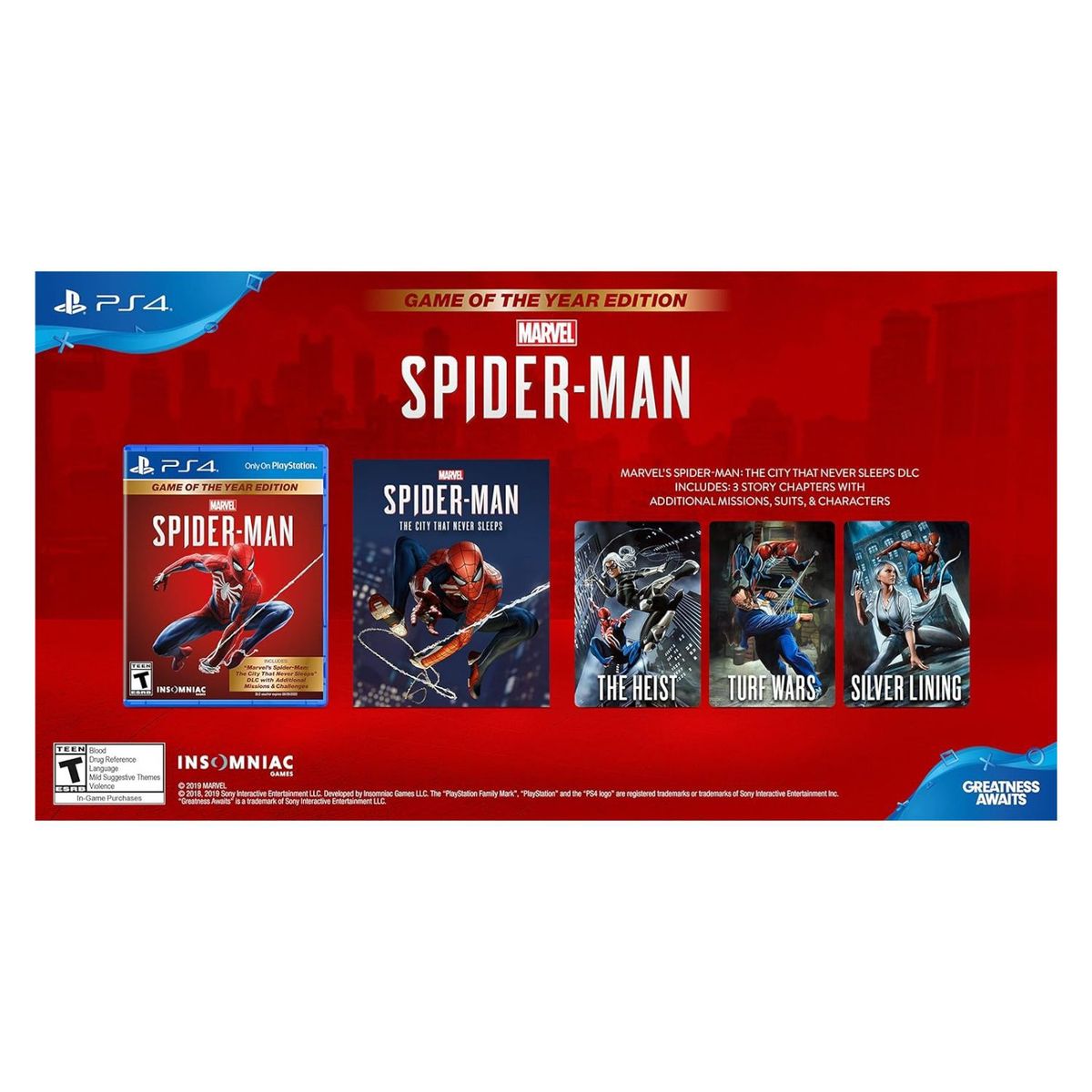 PLAYSTATION - Spider-Man Game Of The Year Edition Ps4 Fisico Nuevo