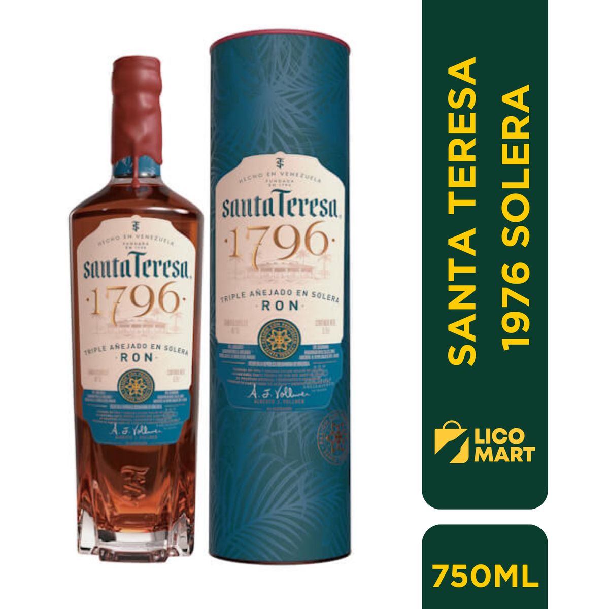 GENERICO - RON  SANTA TERESA  1796 SOLERA 750 ML