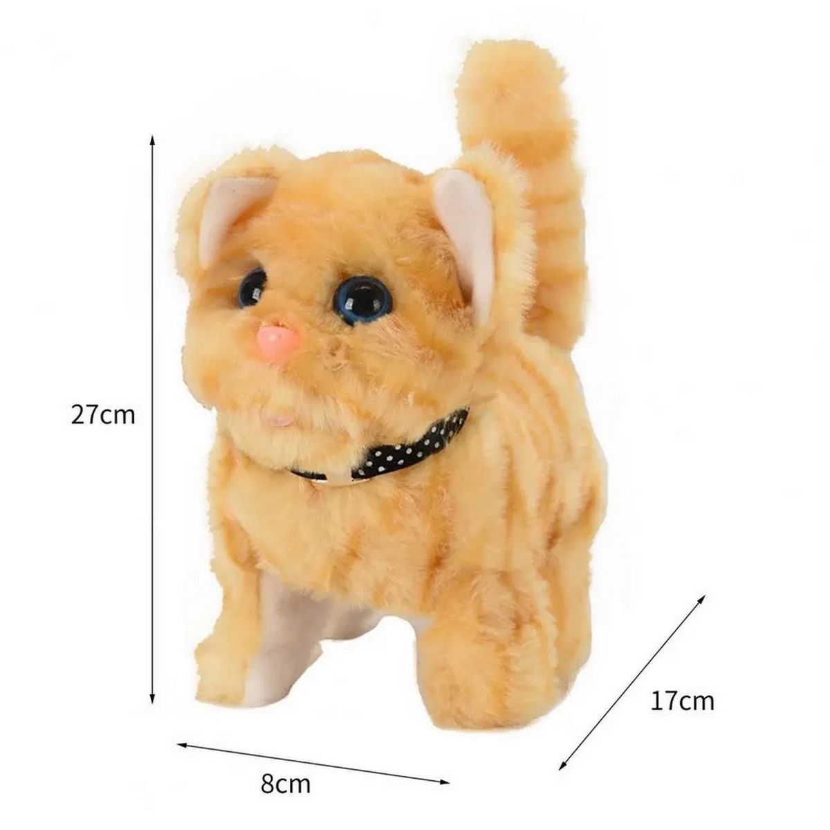 DAYOSHOP - Robot Gato Mascota Sonido Movimiento Juguete + Baterias
