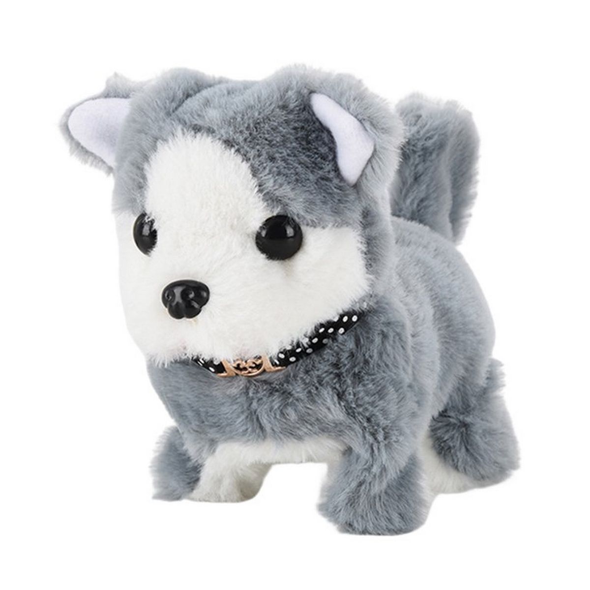 DAYOSHOP - Robot Perro Lobo Mascota Sonido Movimiento Niños + Baterias