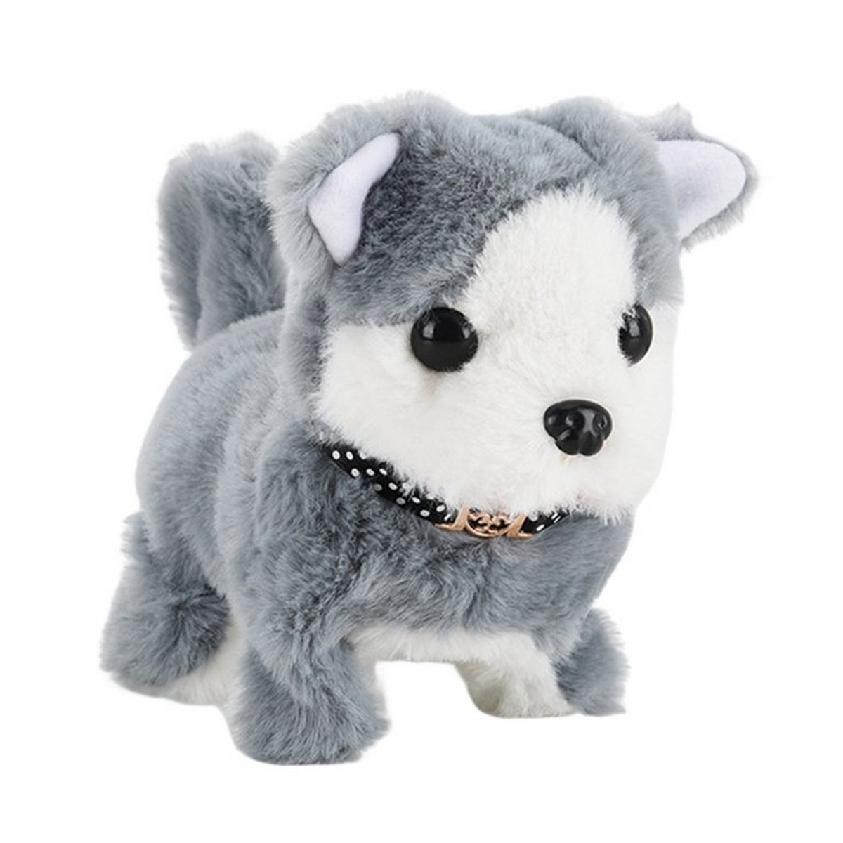 DAYOSHOP - Robot Perro Lobo Mascota Sonido Movimiento Niños + Baterias