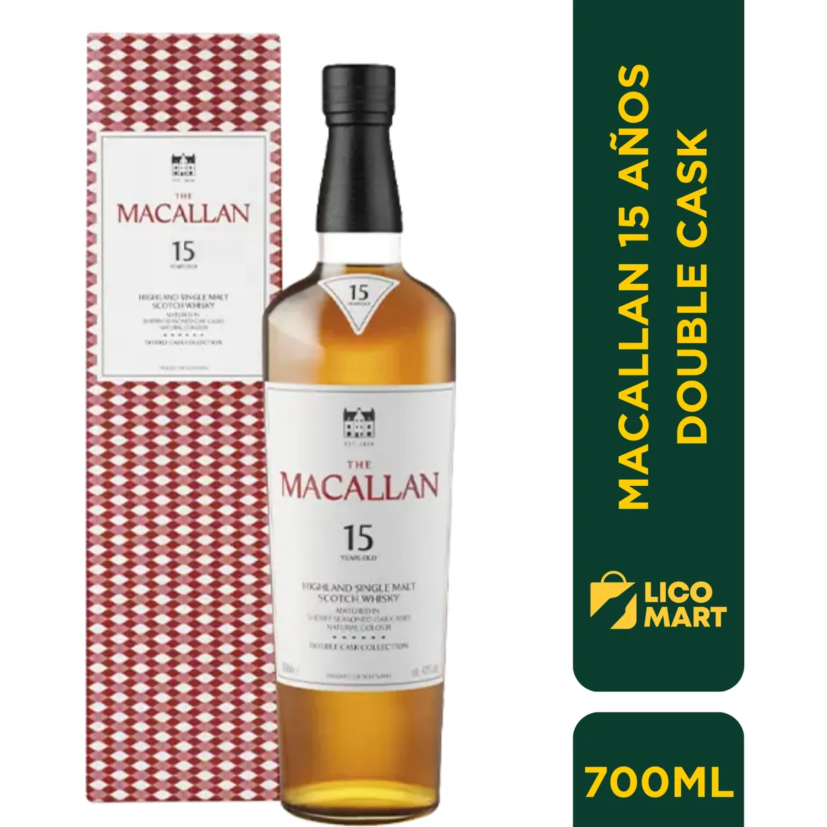 MACALLAN - WHISKY MACALLAN DOUBLE CASK 15 AÑOS