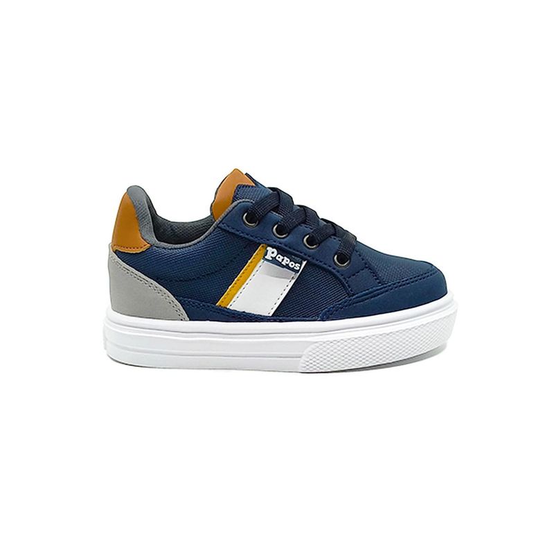 PAPOS - Casuales Lorenzo Azul y Mostaza - Azul