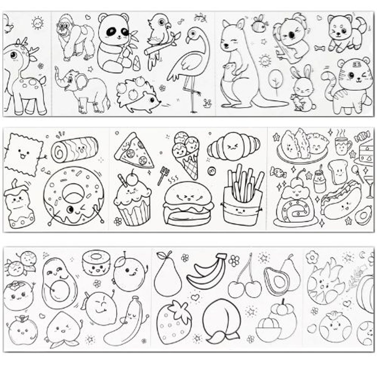 GENERICO - Rollo de papel para colorear adhesivo