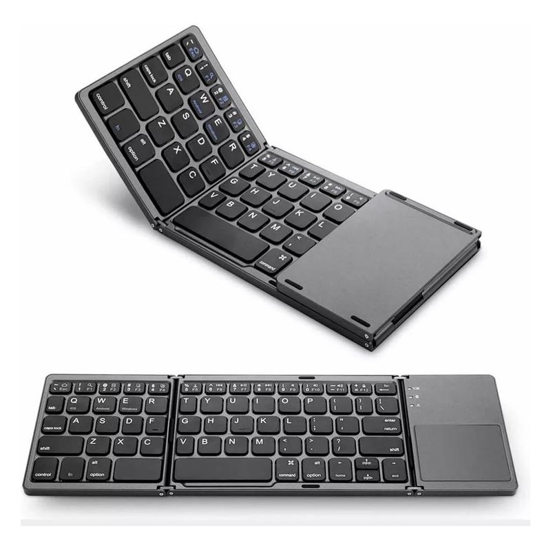 GENERICO - Teclado Inalámbrico Portátil Conexión Bluetooth Plegable