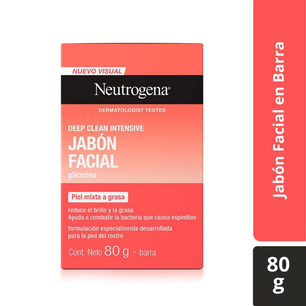 NEUTROGENA - Jabón Facial en Barra NEUTROGENA® x 80 gr