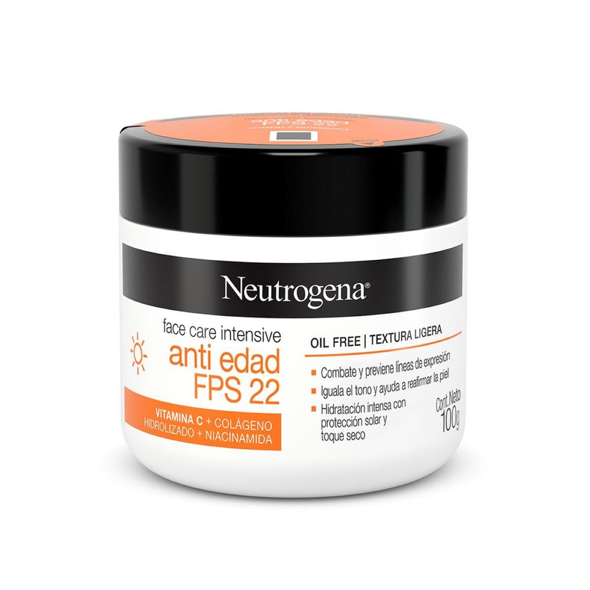 NEUTROGENA - Hidratante Facial NEUTROGENA Face Care FPS 22 100 GR
