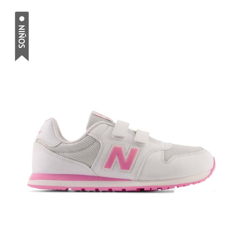 NEW BALANCE - Tenis New Balance Grade School 500 Niñas-Gris