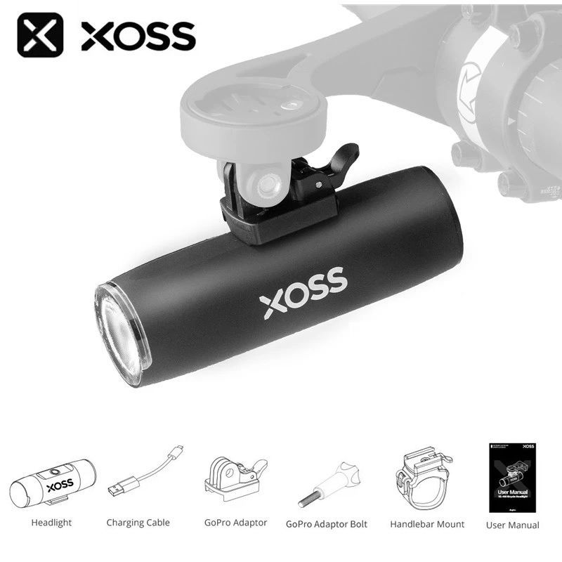GENERICO - Luz Linterna Led Bicicleta acople Gopro 400lm 2200mah