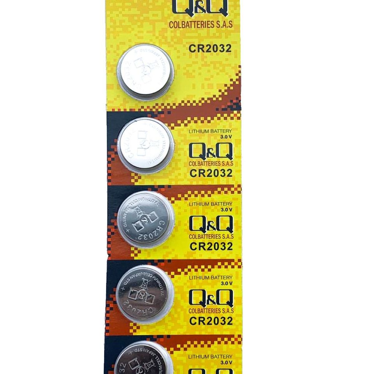 GENERICO - Batería Pila Cr2032 Original Litio, 3v, Pack X 5