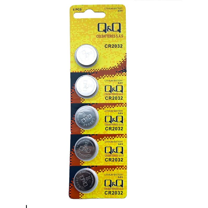 GENERICO - Batería Pila Cr2032 Original Litio, 3v, Pack X 5