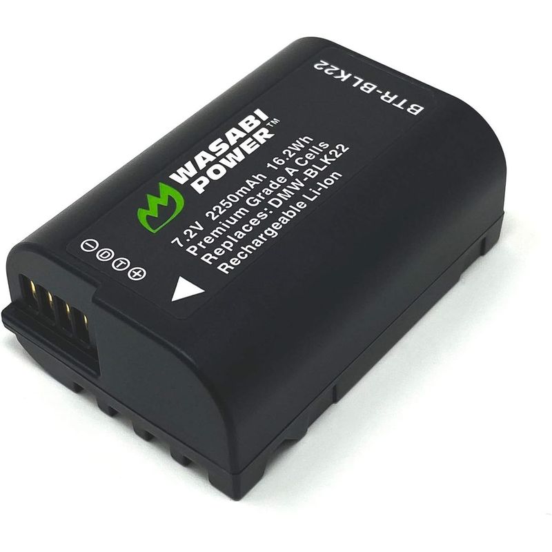 WASABI - Batería Wasabi Power DMW-BLK22 para Panasonic Lumix
