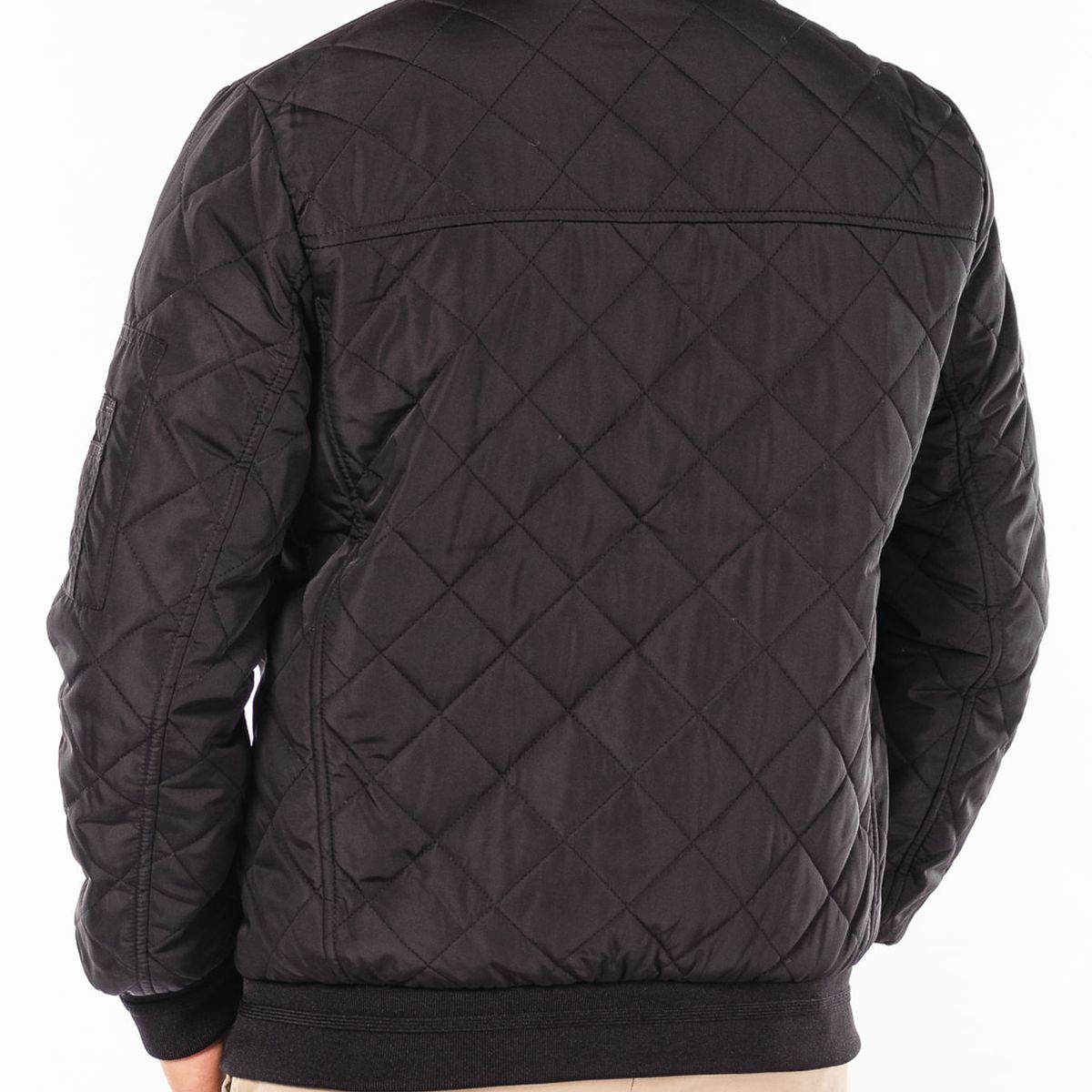 CALVIN KLEIN - Chaqueta Negra Con Cierre Y Bolsillos Frontal Calvin Klein