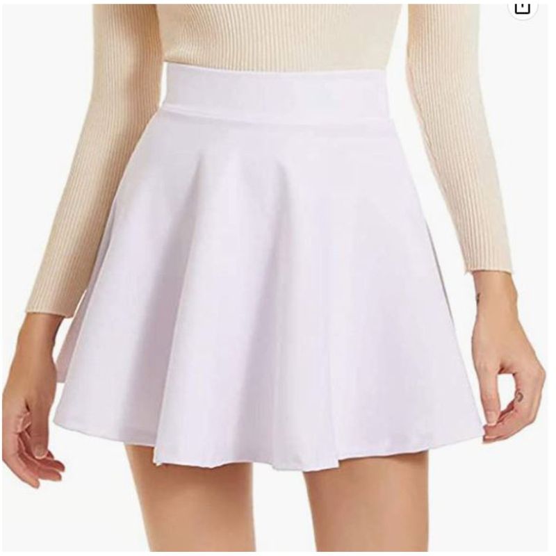 RAINBOW MODA - Falda Negra Rotonda Mini falda corta mujer