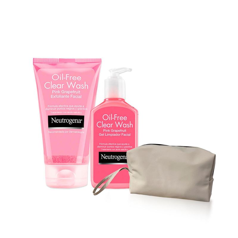 NEUTROGENA - Kit Limpieza Neutrogena pink GraperFruit + Obsequio